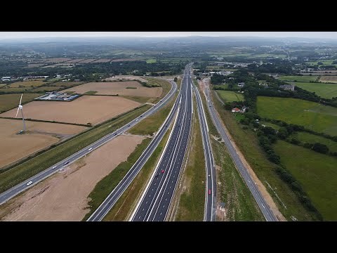A30 Completion Drone Footage 24th June 2024 (Carland Cross to Chiverton)