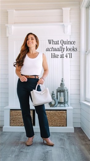 Quince Questions? Honest Answers at 4'11 #petitefashion #fashion #petitestyle