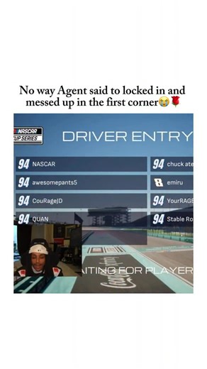 @thestreamloops on Instagram: "In late 2025 and early 2026, Agent took part in the “NASCAR 25 Creator Series,” a first-ever competitive streaming initiative created by NASCAR in partnership with Night (a digital media and entertainment company). The series is tied to the official racing game NASCAR 25 from iRacing Studios — which released in November 2025 — and pairs top streamers with exciting sim-racing gameplay streamed live on Twitch. ￼ As part of this Creator Series, Agent streamed his own 
