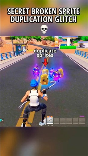 SECRET BROKEN SPRITE DUPLICATION GLITCH in Fortnite Chapter 7 Season 3 💀 #fortnite #shorts #gaming