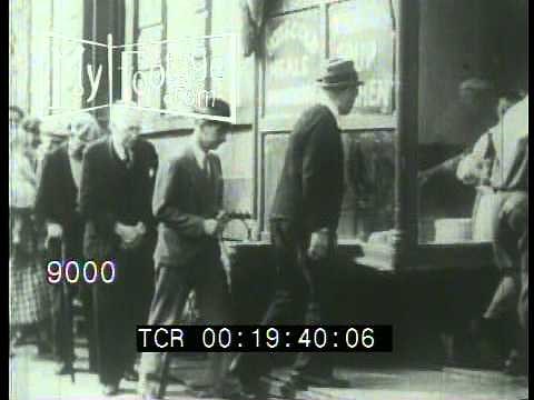 1930s Great Depression Bread Lines and Jobless