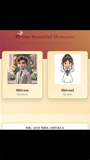 Wedding Invitation Website in 30 Seconds | HTML CSS JavaScript Demo 💻 | #websitedesign #htmlcss