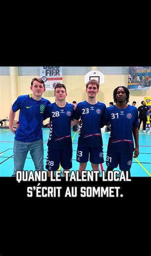 Formés localement, présents au haut niveau — le travail finit toujours par parler 🔥🤾‍♂️ #Handball #TalentLocal #Match #Performance #fier