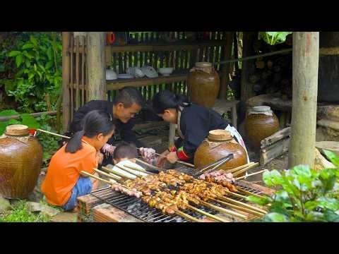 Dwarf Family Shows the Art of Making Authentic Homemade Rice Wine Step by Step