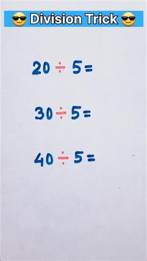 Division Tips and Tricks | Easy Division Tricks for Large and Small Numbers#rksastutorial #trending