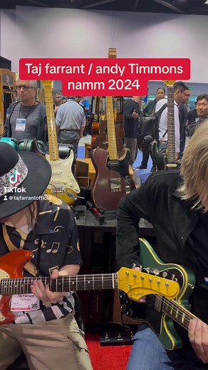 Taj farrant and Andy Timmons Guitar namm 2024 | Taj Farrant