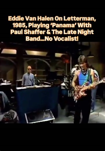 Eddie Van Halen Performs 'Panama' on Letterman in 1985