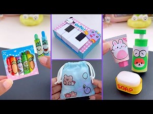 13 DIY Miniature Crafts Idea / Easy Craft Ideas / school hacks / mini craft / how to make / craft