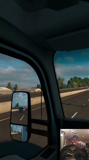 American Truck Simulator in VR is peaceful 😌