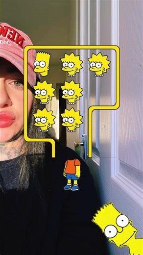 Bart Simpson face challenge #shorts #bartsimpson #tiktok