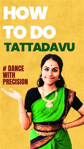 How to do tattadavu in Bharatanatyam| Classical dance basics tutorial #bharatanatyam #poses #dance