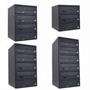 Wall Mounted Post Boxes for Flats Locking Galvanised Steel - Urban Easy E2 | Post Boxes For Sale