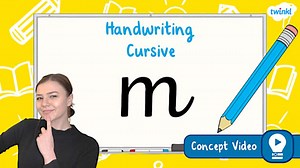 The Letter 'm' | Cursive Handwriting Concept Video