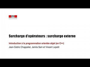 Surcharge d'opérateurs : surcharge externe