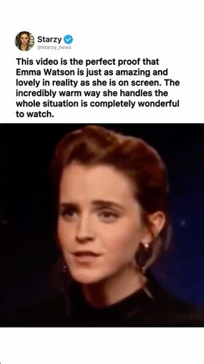 EMMA WATSON BEING THE MOST CARING PERSON LIVE