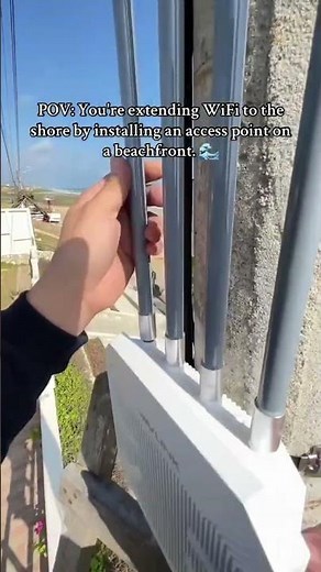 📶 Installing a WiFi 6 AX1800 Access Point on a beachfront property 🌊✨