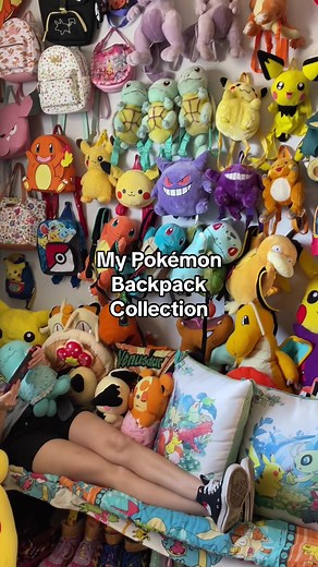 Welcome to my Pokémon Backpack collection ✨⚡️🌈🎒 I have an assortment of backpacks that are plush, school, @Loungefly , purses, fanny packs, and lunch bags 🎒👜🌟 Plush backpacks are my favorite!! @Pokémon Company Int’l #pokemon #pokémon #pokemonplush #pokemoncollection #collector #backpack #backpackcollection #collection #loungefly #loungeflybackpack #pokemonday
