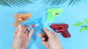 KIMOBER 12PCS Mini Water Guns Toy,Small Colourful Plastic Water Squirt Gun Toys for Swimming Pool Party Favors,Kids Summer Outdoor Game(Retro)