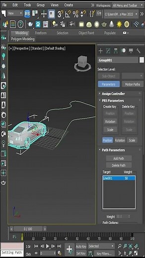Animation Constraint PathTutorial | 3ds max tutorials #tutorials #animation #3dsmax shorts
