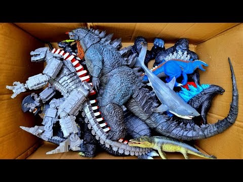 GODZILLA vs Kong, Tyrannosaurus, Mosasaurus, Distortus Rex, Megalodon Shark and more TOYS
