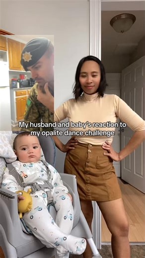 192K views · 1.9K reactions | Reaction of my husband and baby to my opalite dance challenge #fblifestyle #viralvideoシ #fypシ゚ #viralreelsシ #fypシ゚viralシ #interracial #interracialcouple #fypシ゚ #baby #fbreelsfypシ゚viralシ | Anthonette Ambaloc Rehill | Facebook