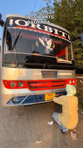 JAGSIR_ARTS on Instagram: "Orbit bus all ready by taping and stickers ❤️🚌🚍 #orbit #buses_of_bathinda_ #buses_of_punjab01 #buses_of_punjab #bus #trendingreels #orbit__buses"