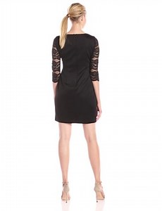 Watch Jessica Howard Women's Illusion Neck Sheath Dress on Amazon Live