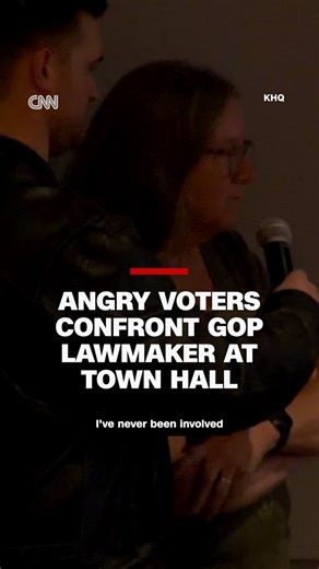 237K views · 10K reactions | Republican Rep. Michael Baumgartner faced a hostile crowd at a town hall in Spokane, Washington, with voters who were upset about President Trump's actions during his first months in office. | CNN Politics | Facebook