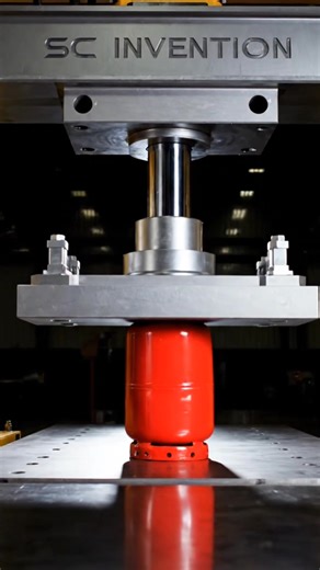 510K views · 1.8K reactions | Pressurized cylinder experiment with hydraulic press #ideas #craft #diy #fblifestyle | SC Invention | Facebook