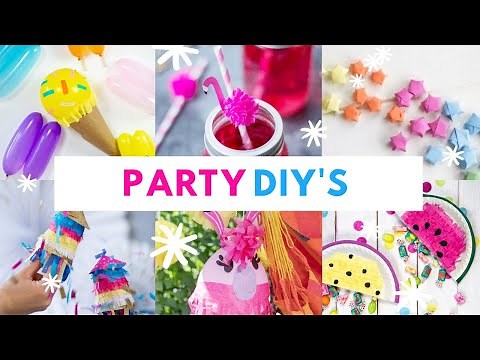 Creative Party DIYs | Melon piñatas, llama decorations, confetti rockets... 🥳