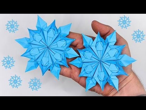 Origami SNOWFLAKE ❄️❄️| How to fold a paper snowflakes