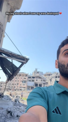 The joy of the war ending was met with my sadness at seeing my area destroyed 💔 | Mahmoud Salma