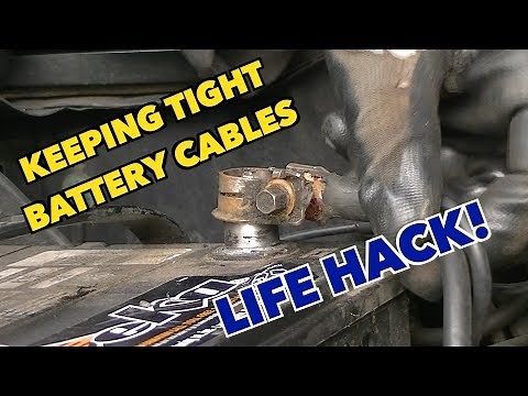 Battery Cable Fix...Annoying loose battery cable fix...free!