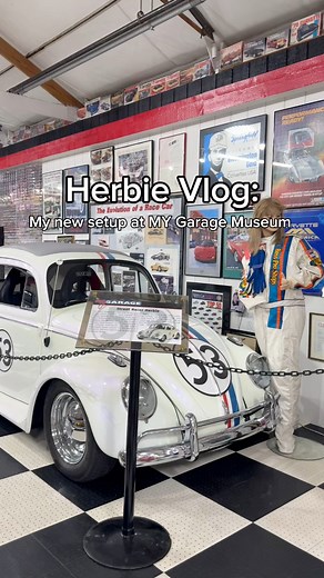 Herbie Vlog: My new setup at MY Garage Museum. It’s giving Herbie Fully Loaded exhibit #Herbie #HerbieFullyLoaded #Herbie53 #Likeaprayer #MYGarageMuseum #VisitEffingham #VWbeetle #Cars | Mid America Motorworks: Air-Cooled Volkswagen