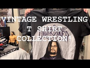 Vintage WWE WWF WCW T-shirt collection 2024!