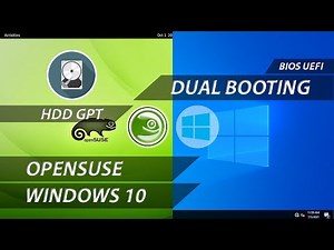 Dual Boot Windows 10 and OpenSUSE Tumbleweed | Dual Boot Windows and OpenSUSE | BIOS UEFI | HDD GPT
