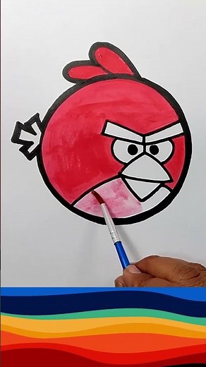 Angry bird Drawing coloring | How to draw Angry bird | Painting, Drawing, Coloring Tips for Kids