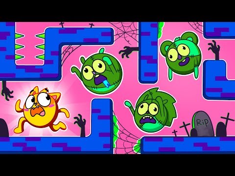 I am a Zombie Story 😨 | Funniest Cartoon For Kids By 4 Friends 😻
