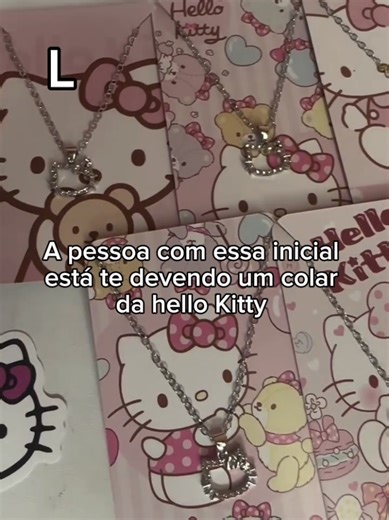 Escolha sua inicial com Hello Kitty