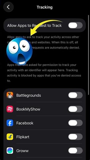 How to Disable App Tracking in Your IPhone / IPhone tips & trick /how to stop other app for track😱