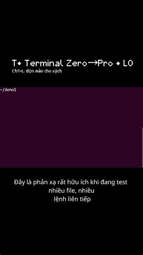T• Ctrl+L: dọn màn cho sạch mà không mất ngữ cảnh làm việc | L0 (Terminal Zero→Pro) #ubuntu