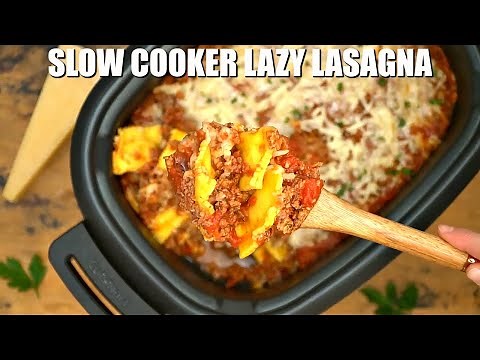 How to Make Slow Cooker Lazy Lasagna with Ravioli