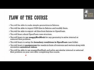 Mastering OpenFOAM CFD (Level 1) | Course Contents