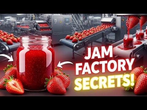 How Strawberry Jam Is Made in a Factory | Complete Process From Farm to Jar