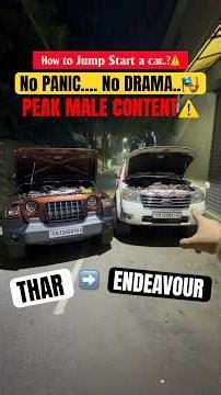 No Mechanic Needed! Jumpstart in 2 Minutes⚡ ONLY MEN CAN UNDERSTAND🤫 #ford #mahindra #shorts #cars