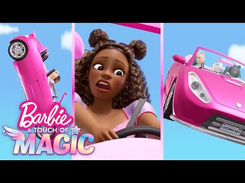 Barbie drives a MAGICAL FLYING CAR! | Barbie A Touch Of Magic