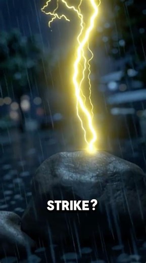How Does Lightning Know Exactly Where to Strike? #shorts