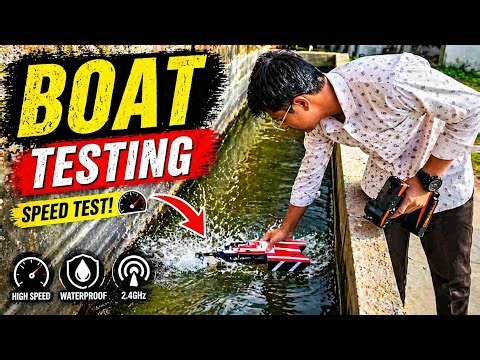 RC Boat Testing 🚤 Insane Speed Run!Boat Testing 🔥 High Speed Water Test #rc #boat #video