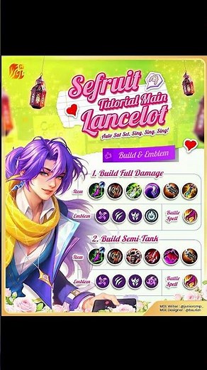 Lancelot Best Build 2026 🔥 Full Damage & Semi Tank Guide | Emblem, Spell & Pro Tips MLBB