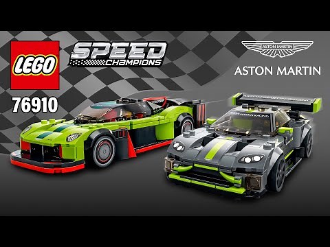 LEGO® Speed Champions Aston Martin Valkyrie AMR Pro and Vantage GT3 (76910)[592 pcs] Instructions